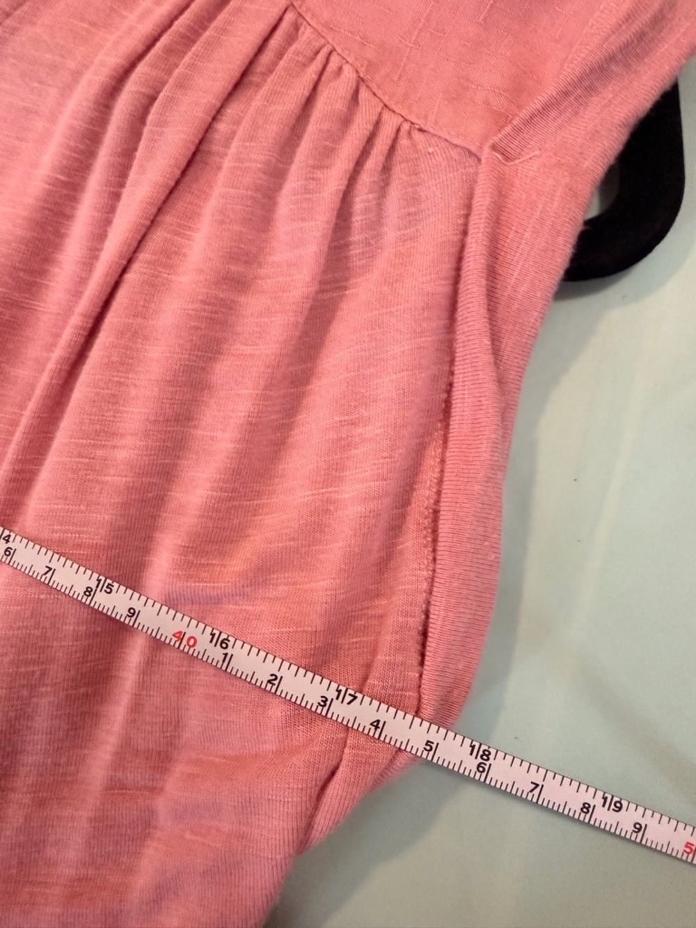 Copper Key Boho soft pink vneck- size small - Picture 4 of 5